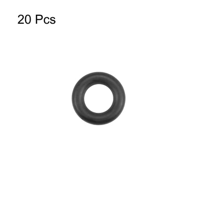 Harfington Uxcell O-Rings Nitrile Rubber 6mm Inner Diameter 11.3mm OD 2.65mm Width Round Seal Gasket 20 Pcs
