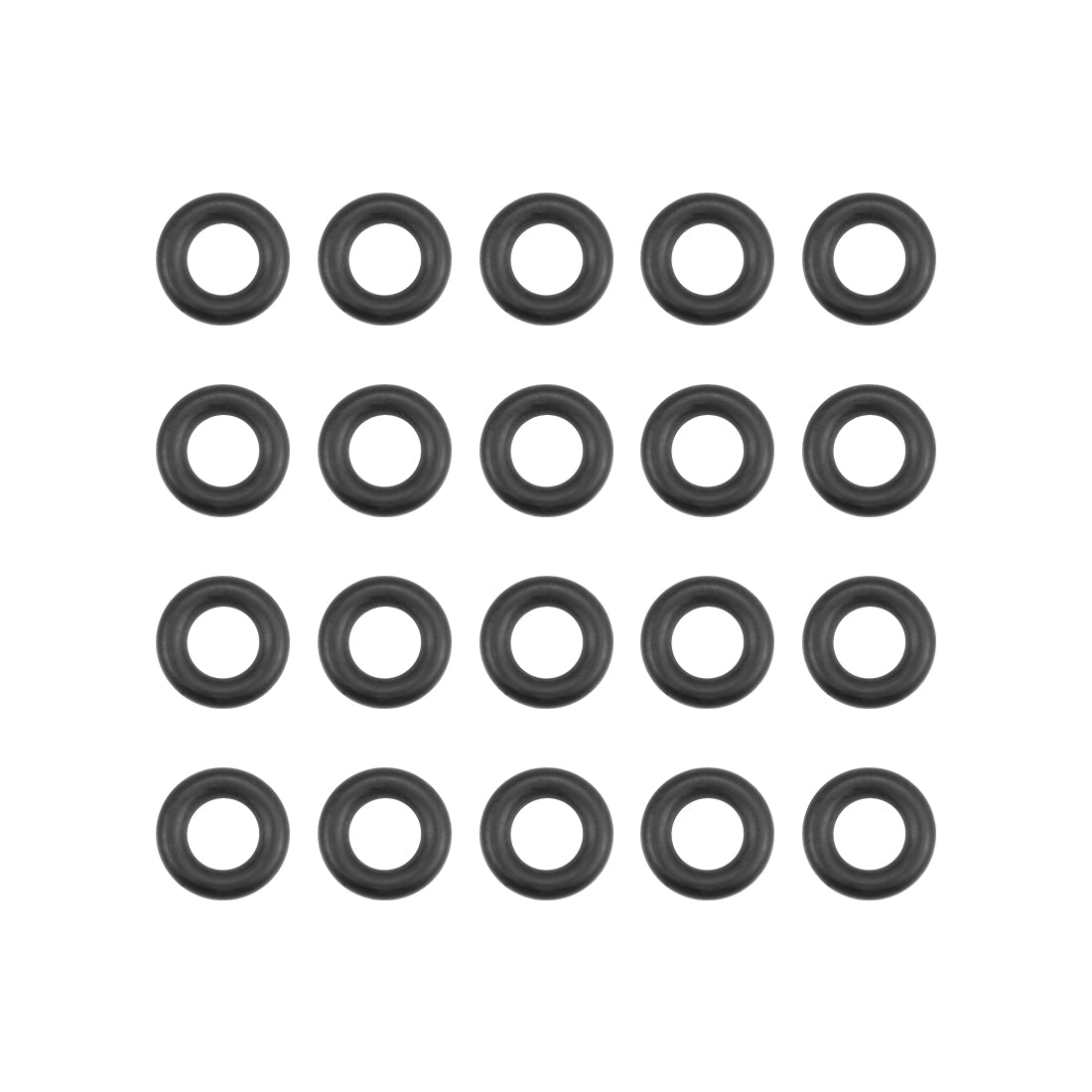 uxcell Uxcell O-Rings Nitrile Rubber 6mm Inner Diameter 11.3mm OD 2.65mm Width Round Seal Gasket 20 Pcs