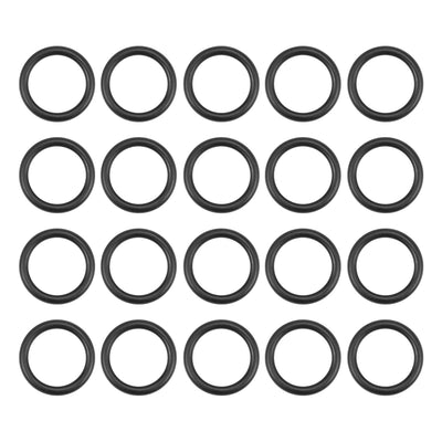 uxcell Uxcell O-Rings Nitrile Rubber 14mm Inner Diameter 19.3mm OD 2.65mm Width Round Seal Gasket 20 Pcs