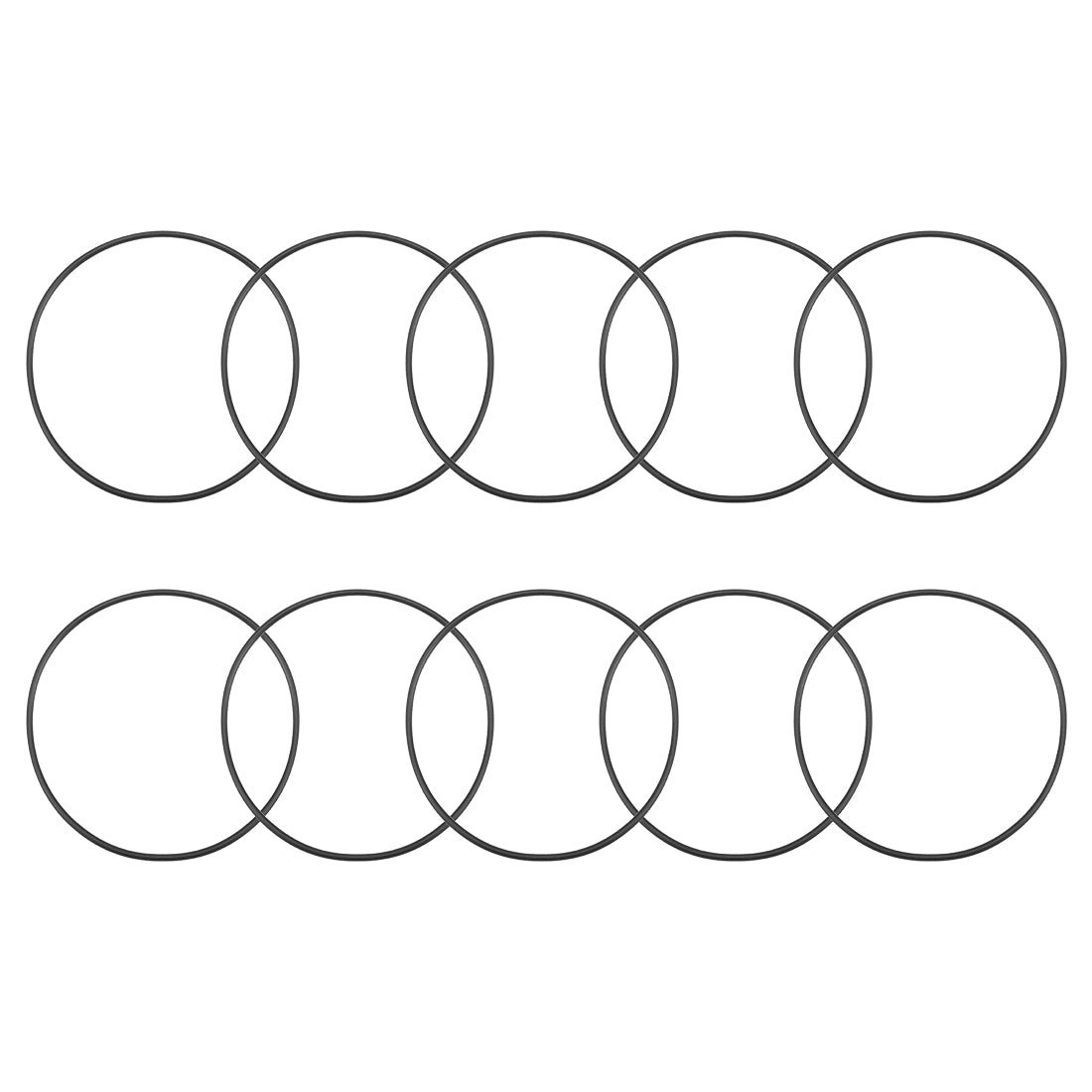 uxcell Uxcell O-Rings Nitrile Rubber 97.5mm Inner Diameter 102.8mm OD 2.65mm Width Round Seal Gasket 10 Pcs