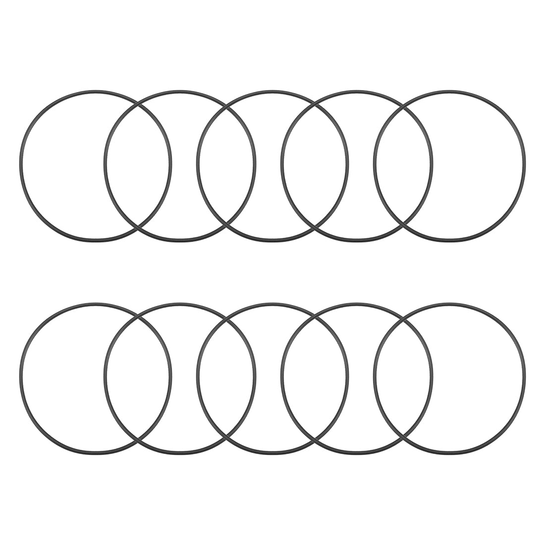 uxcell Uxcell O-Rings Nitrile Rubber 92.5mm Inner Diameter 97.8mm OD 2.65mm Width Round Seal Gasket 10 Pcs