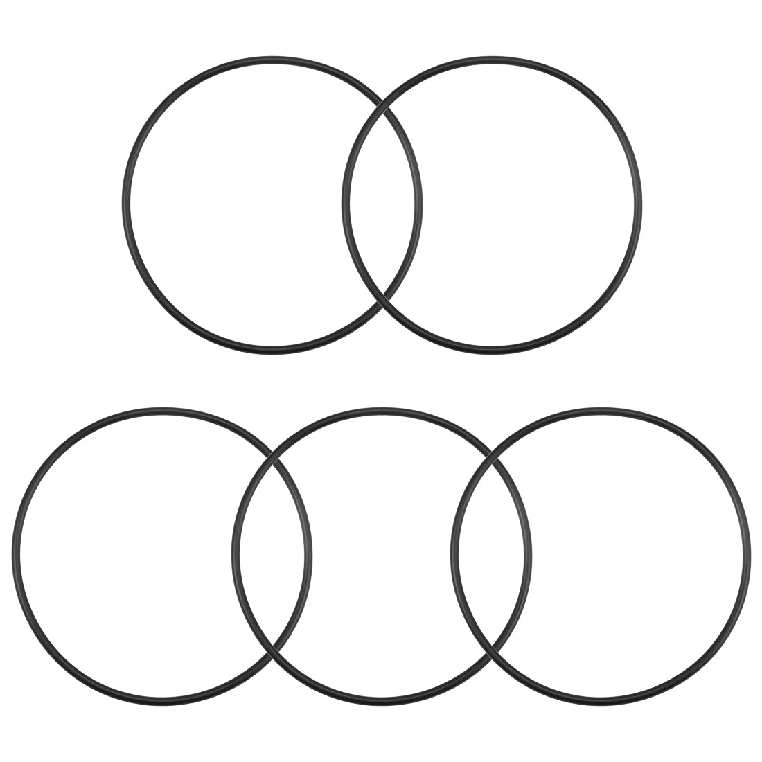uxcell Uxcell O-Rings Nitrile Rubber 82.5mm Inner Diameter 87.8mm OD 2.65mm Width Round Seal Gasket 5 Pcs