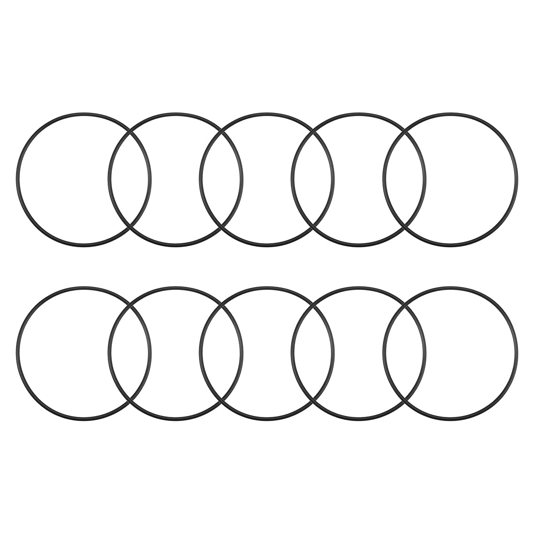 uxcell Uxcell O-Rings Nitrile Rubber 82.5mm Inner Diameter 87.8mm OD 2.65mm Width Round Seal Gasket 10 Pcs