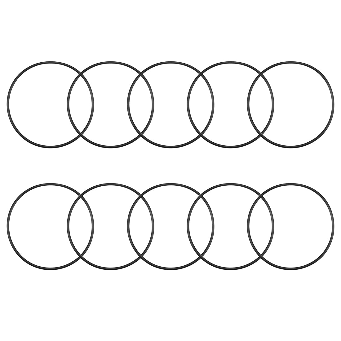uxcell Uxcell O-Rings Nitrile Rubber 80mm Inner Diameter 85.3mm OD 2.65mm Width Round Seal Gasket 10 Pcs