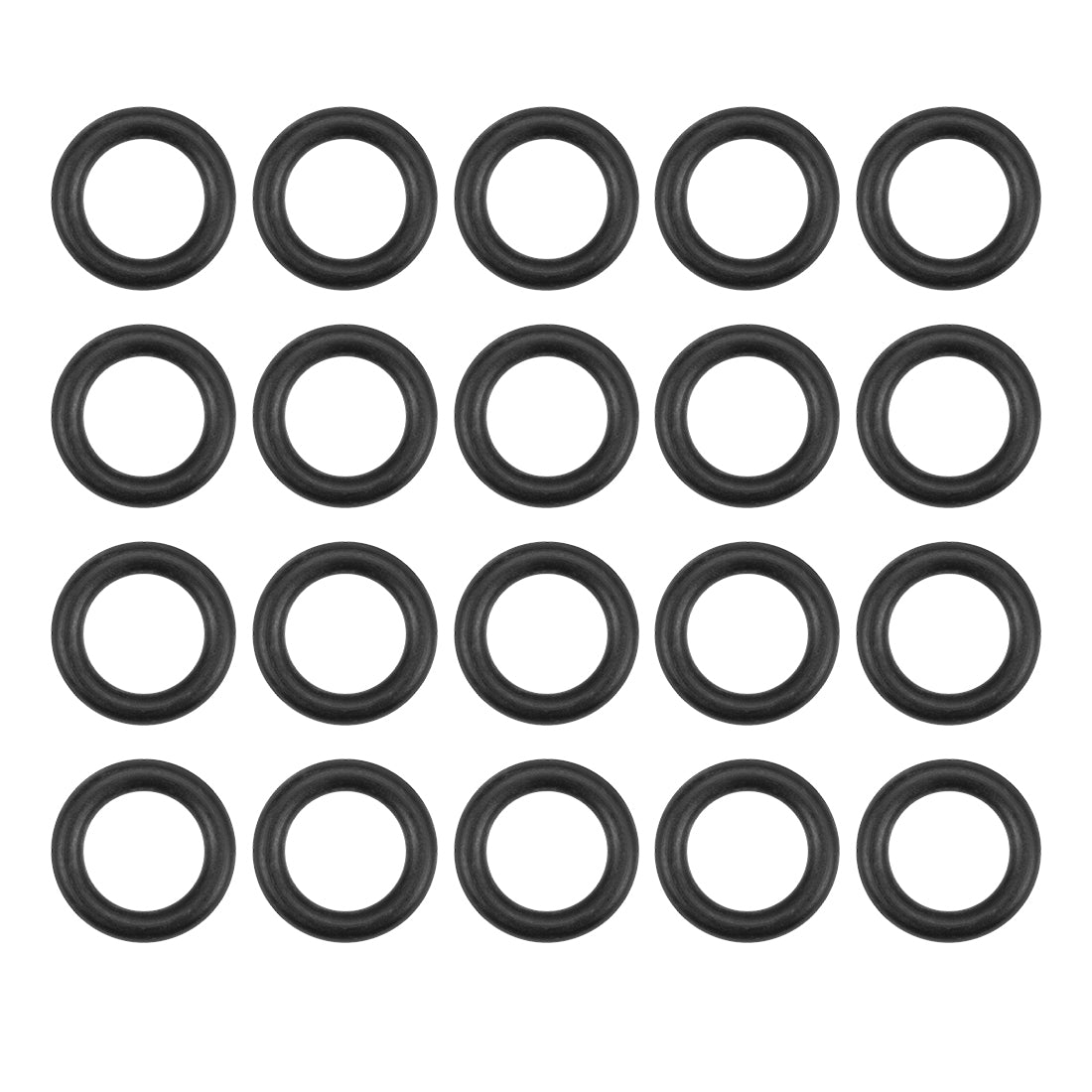 uxcell Uxcell O-Rings Nitrile Rubber 8.75mm Inner Diameter 14.05mm OD 2.65mm Width Round Seal Gasket 20 Pcs