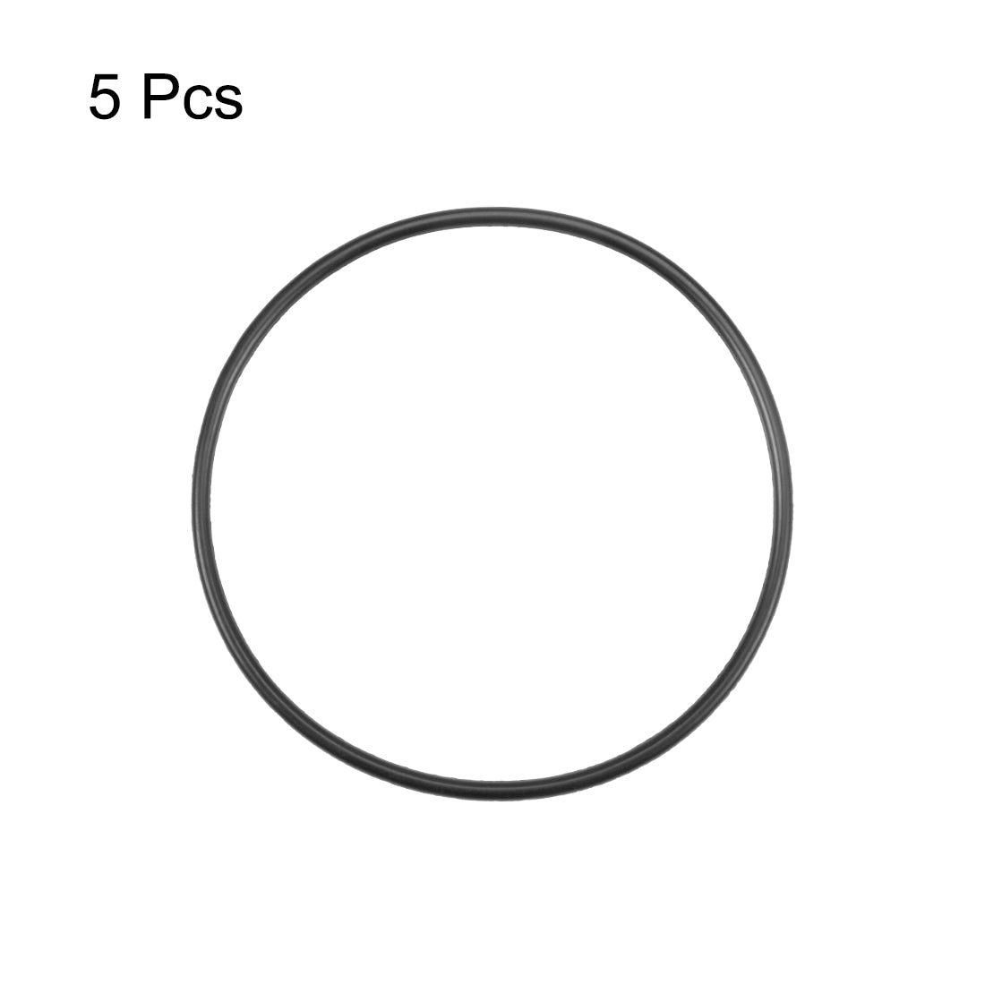 uxcell Uxcell O-Rings Nitrile Rubber 75mm Inner Diameter 80.3mm OD 2.65mm Width Round Seal Gasket 5 Pcs