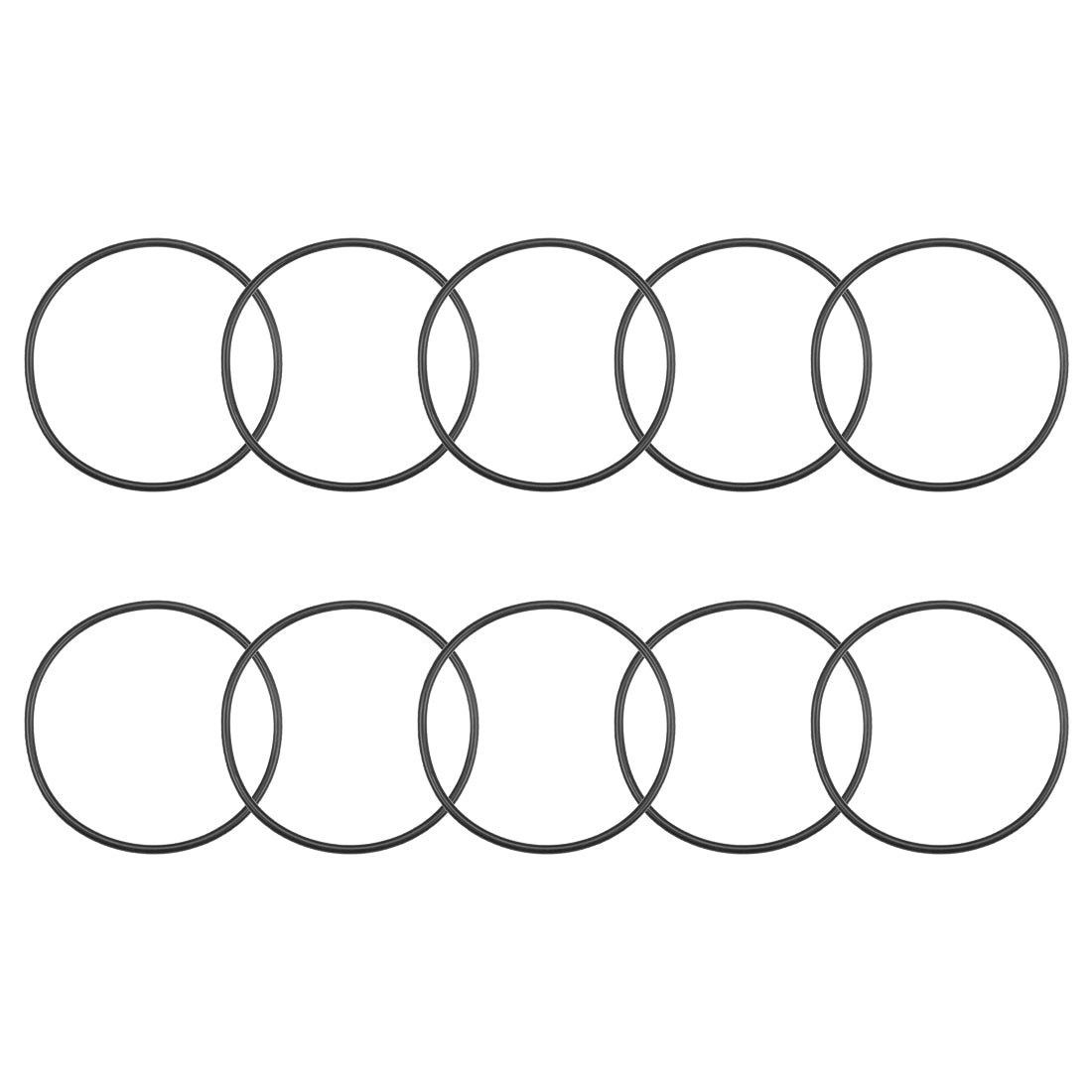 uxcell Uxcell O-Rings Nitrile Rubber 67mm Inner Diameter 72.3mm OD 2.65mm Width Round Seal Gasket 10 Pcs
