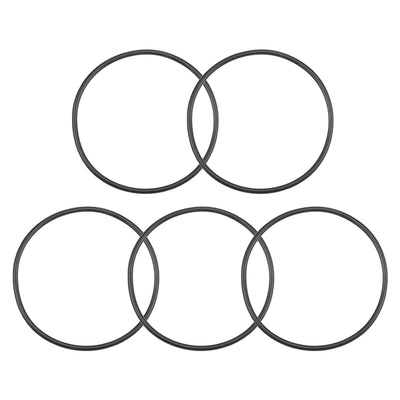 uxcell Uxcell O-Rings Nitrile Rubber 62mm Inner Diameter 67.3mm OD 2.65mm Width Round Seal Gasket 5 Pcs