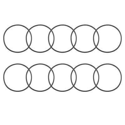 uxcell Uxcell O-Rings Nitrile Rubber 62mm Inner Diameter 67.3mm OD 2.65mm Width Round Seal Gasket 10 Pcs