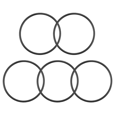 uxcell Uxcell O-Rings Nitrile Rubber 50mm Inner Diameter 55.3mm OD 2.65mm Width Round Seal Gasket 5 Pcs