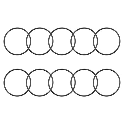 uxcell Uxcell O-Rings Nitrile Rubber 50mm Inner Diameter 55.3mm OD 2.65mm Width Round Seal Gasket 10 Pcs