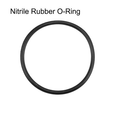 Harfington Uxcell O-Rings Nitrile Rubber 41.2mm Inner Diameter 46.5mm OD 2.65mm Width Round Seal Gasket