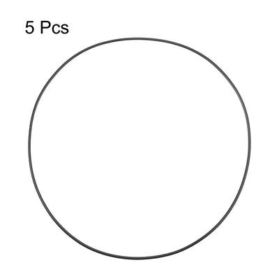 uxcell Uxcell O-Rings Nitrile Rubber 200mm Inner Diameter 205.3mm OD 2.65mm Width Round Seal Gasket 5 Pcs