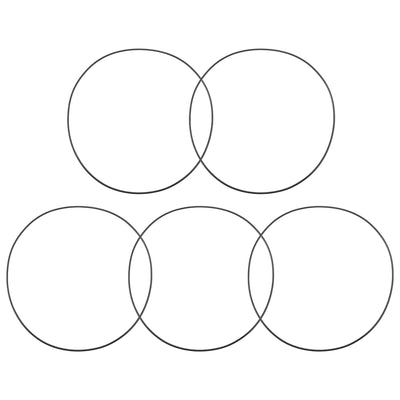 Harfington Uxcell O-Rings Nitrile Rubber 200mm Inner Diameter 205.3mm OD 2.65mm Width Round Seal Gasket 5 Pcs