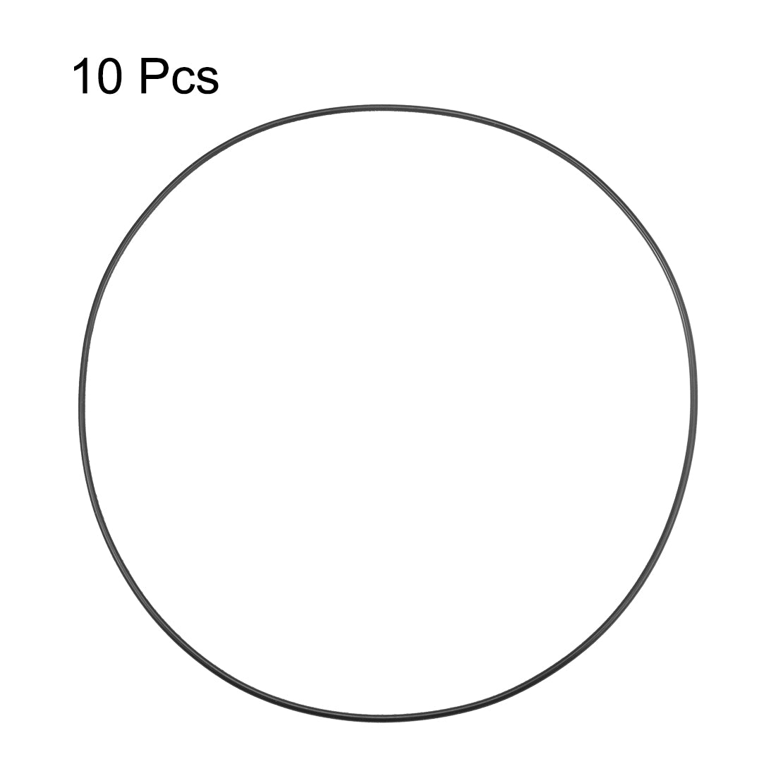 uxcell Uxcell O-Rings Nitrile Rubber 200mm Inner Diameter 205.3mm OD 2.65mm Width Round Seal Gasket 10 Pcs