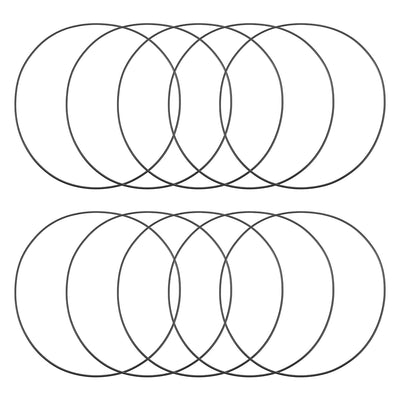 uxcell Uxcell O-Rings Nitrile Rubber 200mm Inner Diameter 205.3mm OD 2.65mm Width Round Seal Gasket 10 Pcs