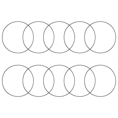 uxcell Uxcell O-Rings Nitrile Rubber 185mm Inner Diameter 190.3mm OD 2.65mm Width Round Seal Gasket 10 Pcs
