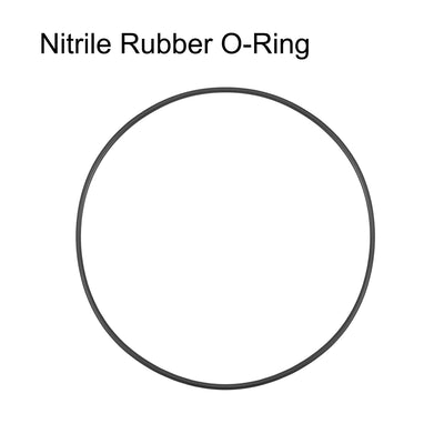 Harfington Uxcell O-Rings Nitrile Rubber 132mm Inner Diameter 137.3mm OD 2.65mm Width Round Seal Gasket