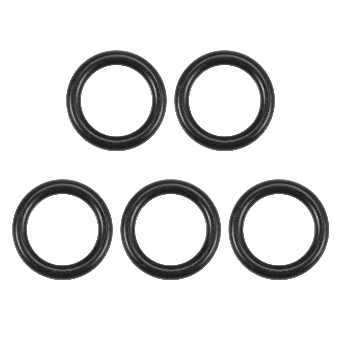 uxcell Uxcell O-Rings Nitrile Rubber 11.8mm Inner Diameter 17.1mm OD 2.65mm Width Round Seal Gasket 5 Pcs