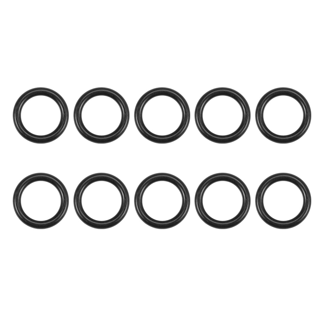 uxcell Uxcell O-Rings Nitrile Rubber 11.8mm Inner Diameter 17.1mm OD 2.65mm Width Round Seal Gasket 10 Pcs