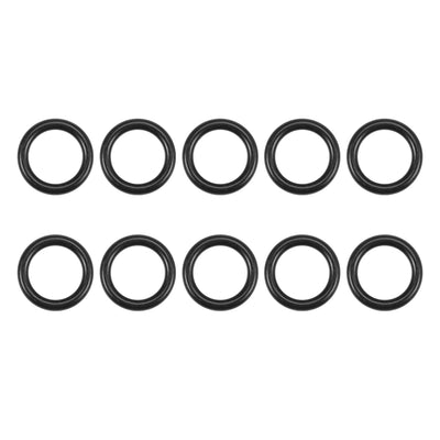 uxcell Uxcell O-Rings Nitrile Rubber 11.8mm Inner Diameter 17.1mm OD 2.65mm Width Round Seal Gasket 10 Pcs