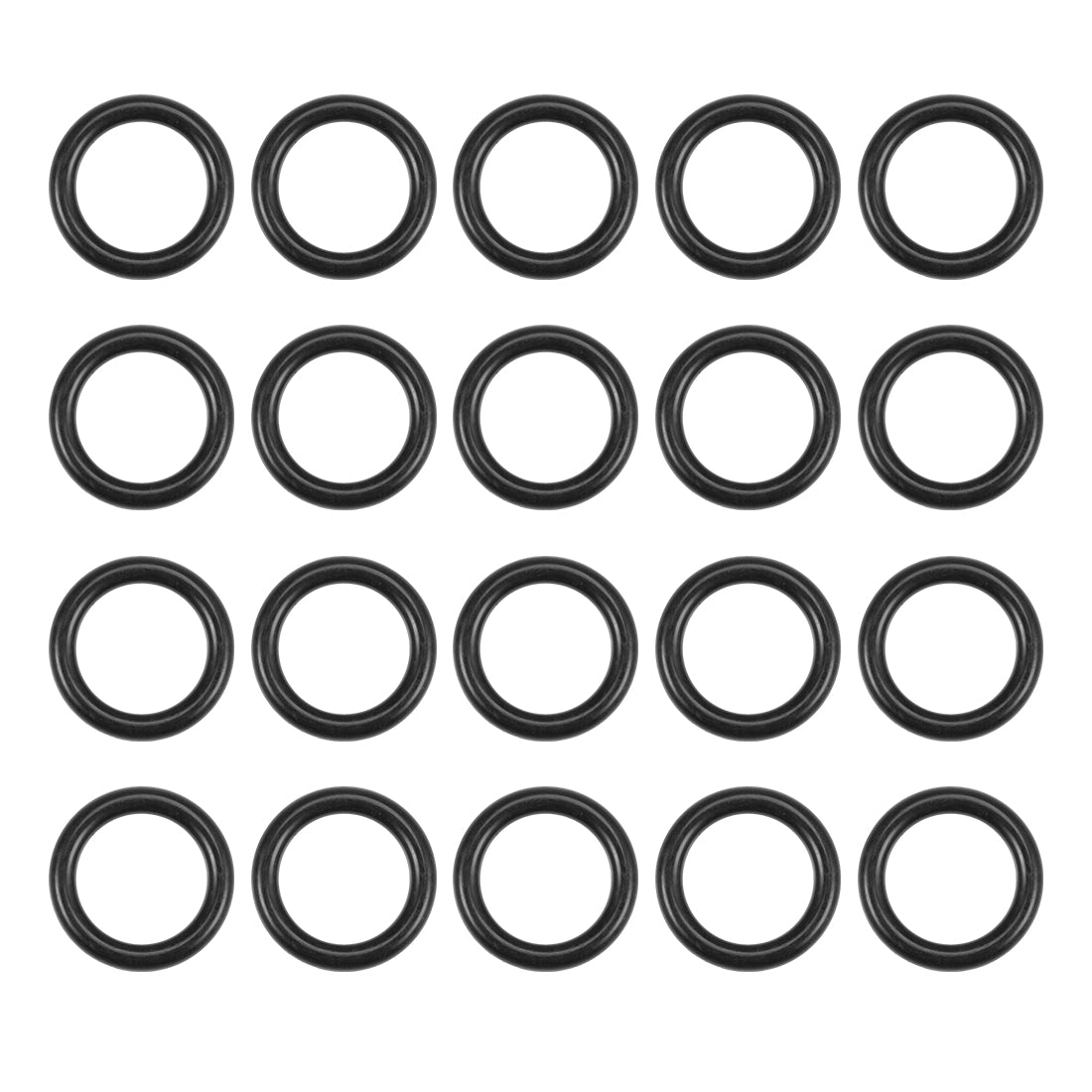 uxcell Uxcell O-Rings Nitrile Rubber 12.5mm Inner Diameter 17.8mm OD 2.65mm Width Round Seal Gasket 20 Pcs