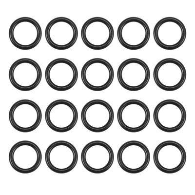 uxcell Uxcell O-Rings Nitrile Rubber 12.5mm Inner Diameter 17.8mm OD 2.65mm Width Round Seal Gasket 20 Pcs