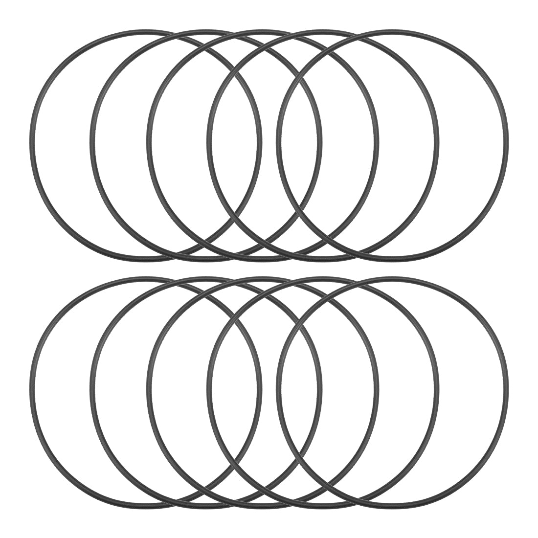 uxcell Uxcell O-Rings Nitrile Rubber 85mm Inner Diameter 90.3mm OD 2.65mm Width Round Seal Gasket 10 Pcs