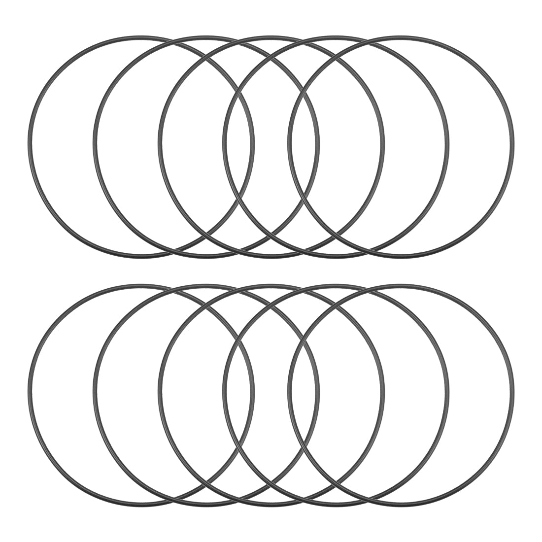 uxcell Uxcell O-Rings Nitrile Rubber 112mm Inner Diameter 117.3mm OD 2.65mm Width Round Seal Gasket 10 Pcs