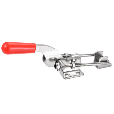 Harfington Uxcell 771lbs Adjustable Latch SUS304 Stainless Steel U Bolt Quick Release Toggle Clamp (Round Shank)