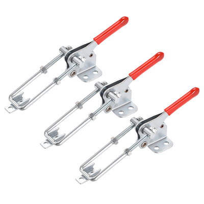 uxcell Uxcell 496lbs Smoker Toggle Pull Latch U Bolt Vertical Quick Release Clamp, 3 Pcs