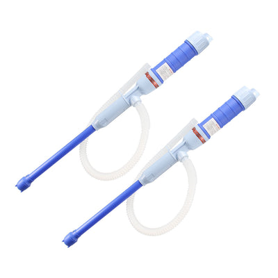 uxcell Uxcell 2pcs Electric Liquid Transfer Pump Gasoline Alcohol Multi-Use Hand Fuel Pump with Silicone Ring  Blue
