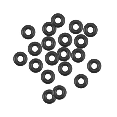 uxcell Uxcell O-Rings Nitrile Rubber 2.24mm Inner Diameter 5.84mm OD 1.8mm Width Round Seal Gasket 20 Pcs