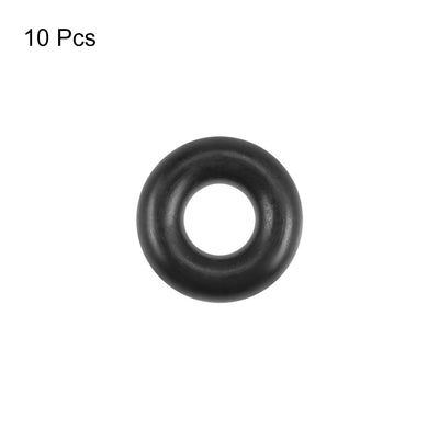 Harfington Uxcell O-Rings Nitrile Rubber 2.5mm Inner Diameter 6.1mm OD 1.8mm Width Round Seal Gasket 10 Pcs