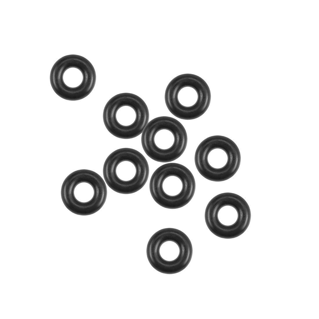 uxcell Uxcell O-Rings Nitrile Rubber 2.5mm Inner Diameter 6.1mm OD 1.8mm Width Round Seal Gasket 10 Pcs