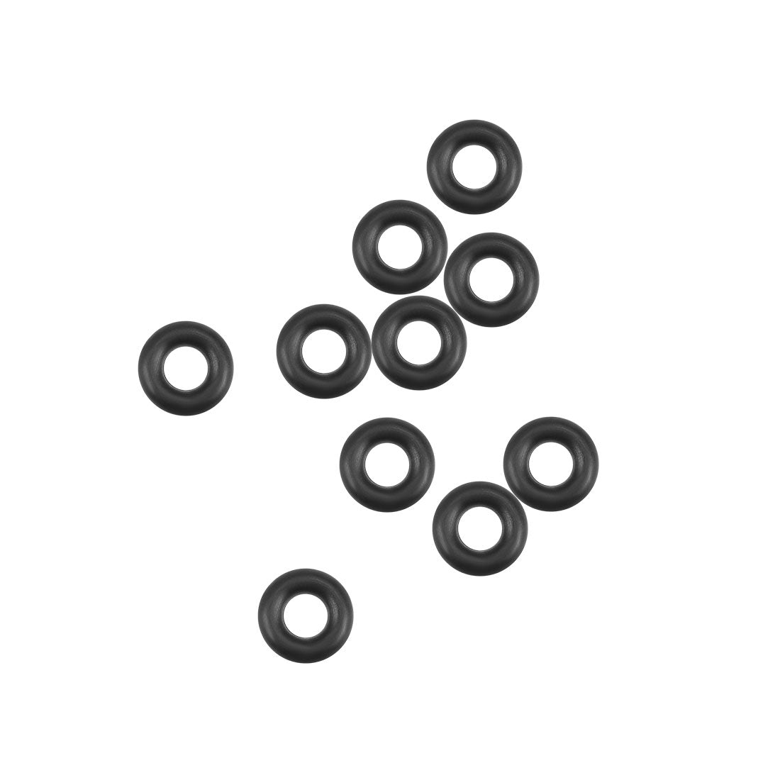 uxcell Uxcell O-Rings Nitrile Rubber 2.8mm Inner Diameter 6.4mm OD 1.8mm Thick Round Seal Gasket 10 Pcs