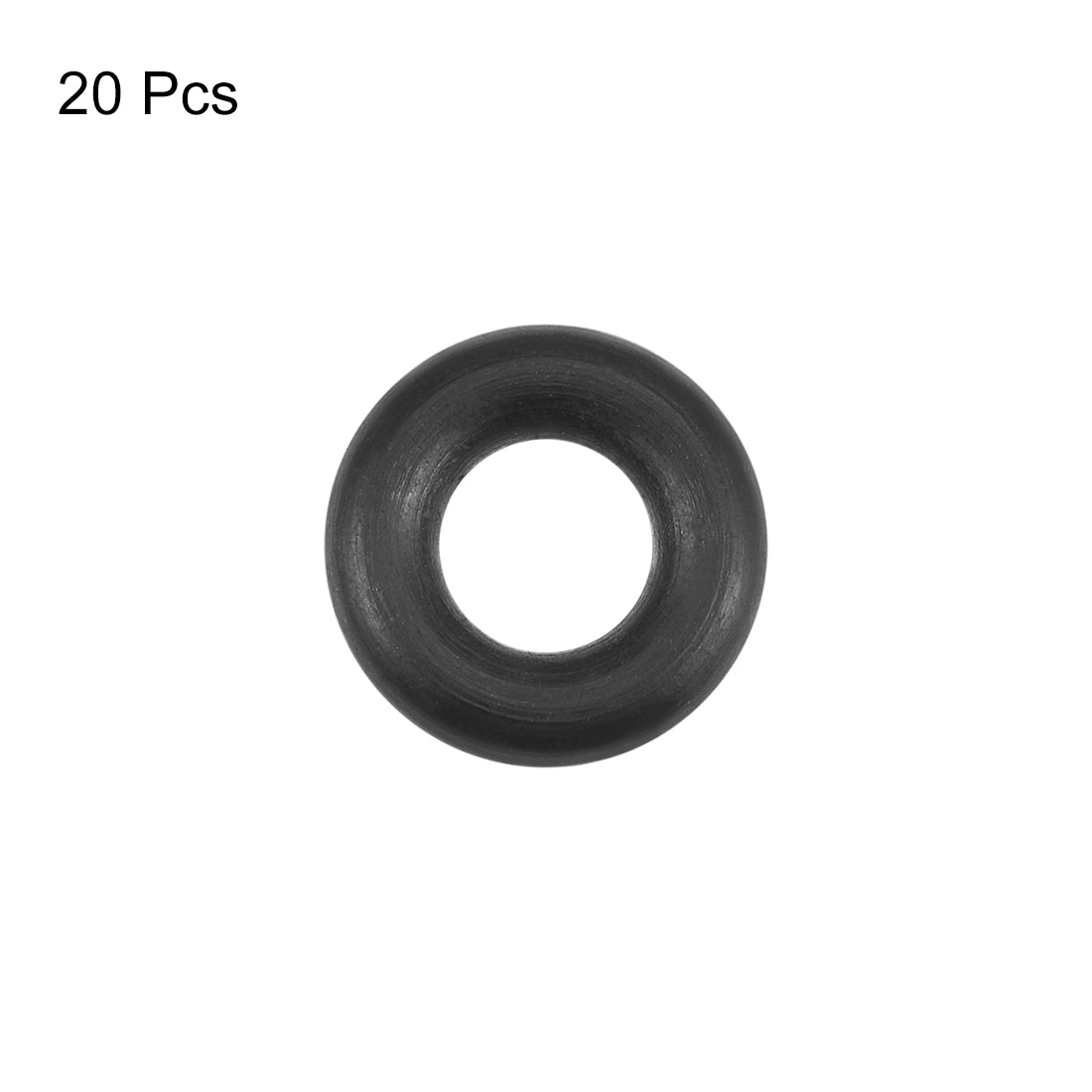 uxcell Uxcell O-Rings Nitrile Rubber 3mm Inner Diameter 6.6mm OD 1.8mm Width Round Seal Gasket 20 Pcs