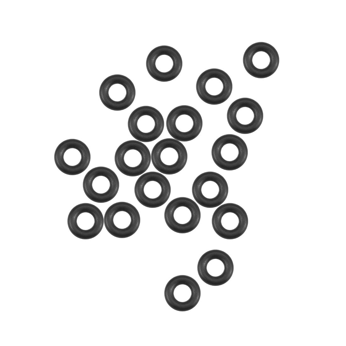 uxcell Uxcell O-Rings Nitrile Rubber 3mm Inner Diameter 6.6mm OD 1.8mm Width Round Seal Gasket 20 Pcs