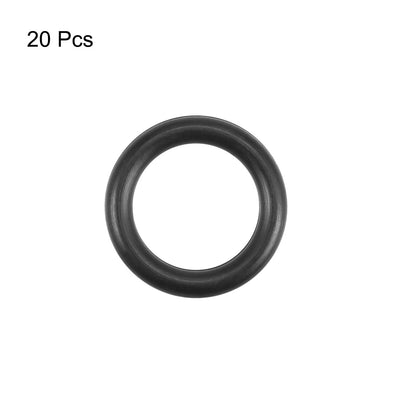 Harfington Uxcell O-Rings Nitrile Rubber 7.8mm Inner Diameter 11.4mm OD 1.8mm Width Round Seal Gasket 20 Pcs