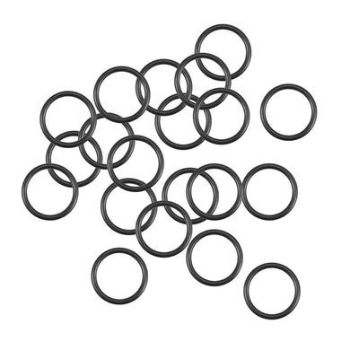 uxcell Uxcell O-Rings Nitrile Rubber 12.8mm x 16.4mm x 1.8mm Round Seal Gasket 20Pcs