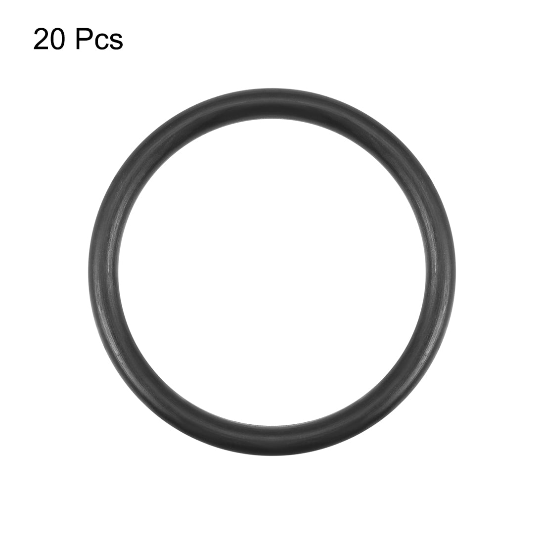 uxcell Uxcell O-Rings Nitrile Rubber 15.2mm x 18.8mm x 1.8mm Round Seal Gasket 20Pcs