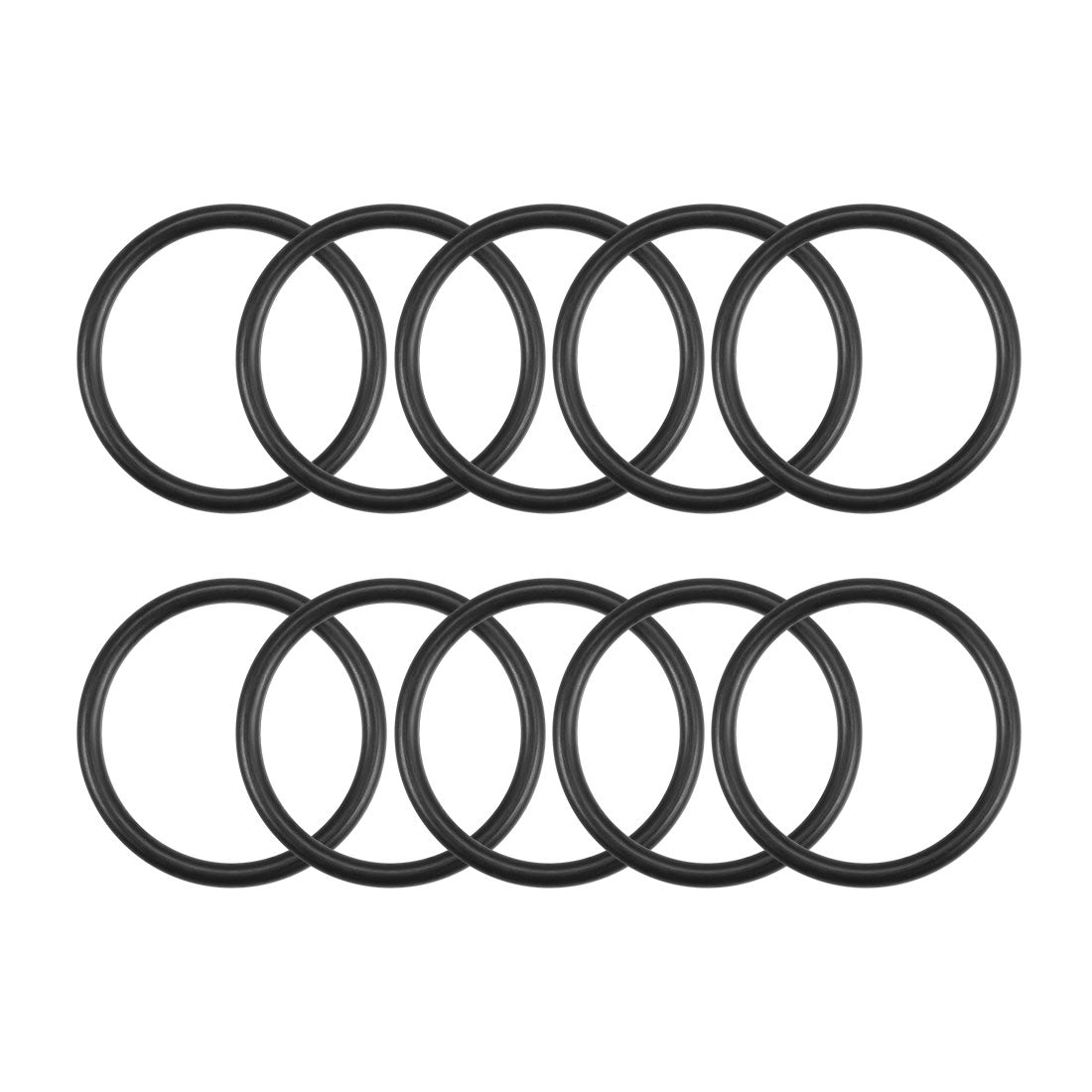 uxcell Uxcell O-Rings Nitrile Rubber 17.5mm x 21.1mm x 1.8mm Round Seal Gasket 10Pcs