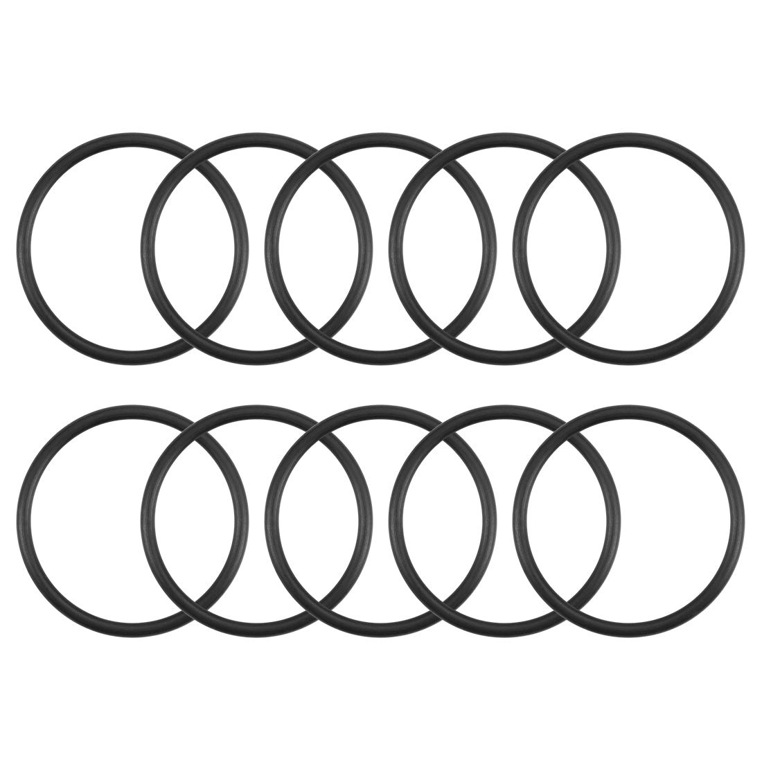 uxcell Uxcell O-Rings Nitrile Rubber 21mm x 24.6mm x 1.8mm Round Seal Gasket 10Pcs
