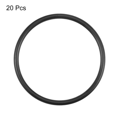 Harfington Uxcell O-Rings Nitrile Rubber 27mm x 30.6mm x 1.8mm Round Seal Gasket 20Pcs