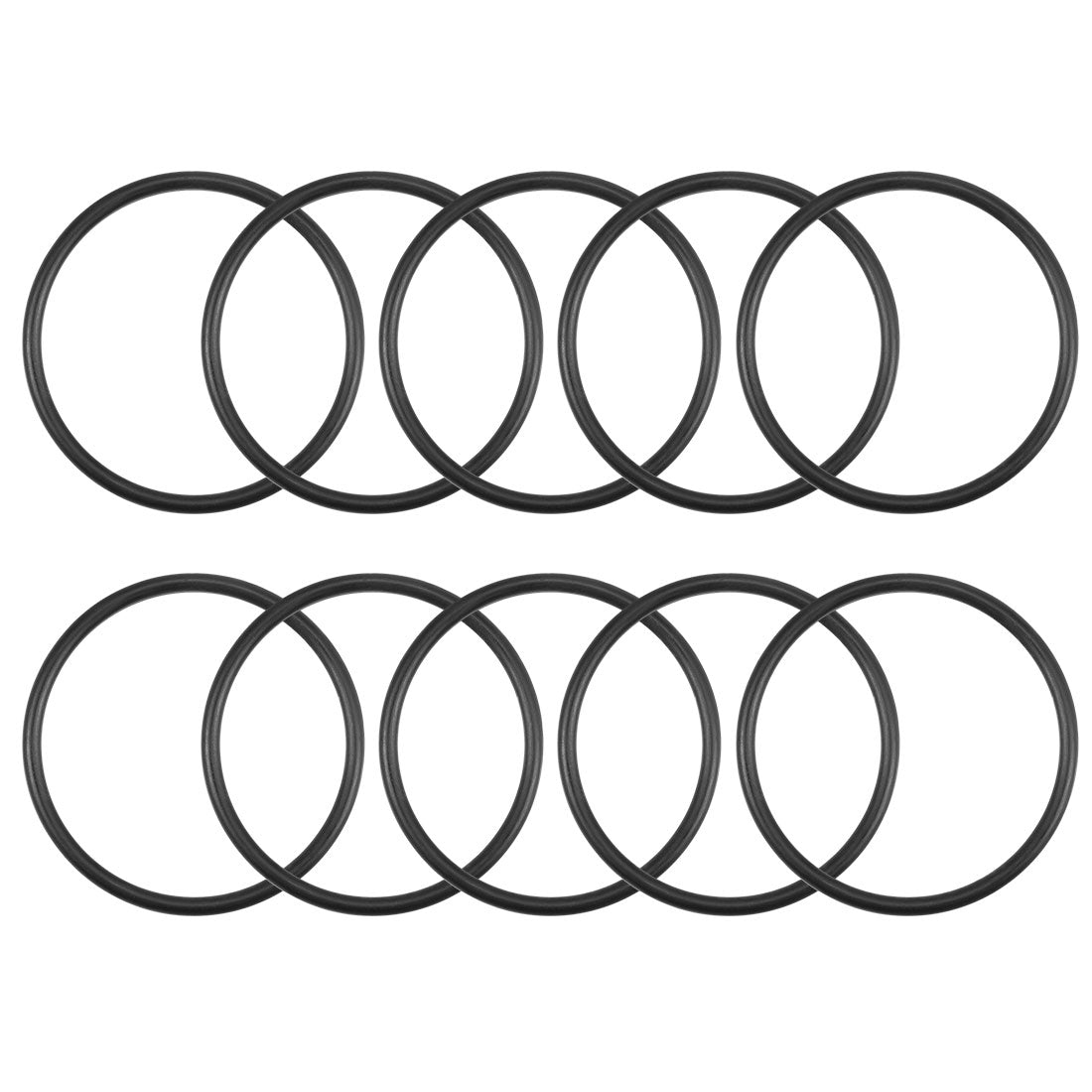 uxcell Uxcell O-Rings Nitrile Rubber 27mm x 30.6mm x 1.8mm Round Seal Gasket 10Pcs