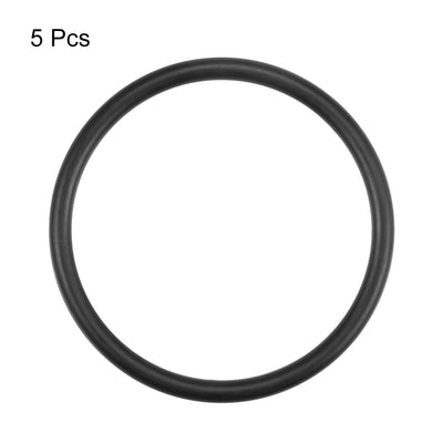 Harfington Uxcell O-Rings Nitrile Rubber 48mm x 56mm x 4mm Round Seal Gasket 5Pcs
