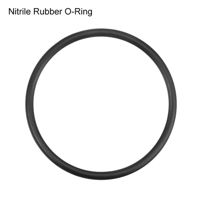 Harfington Uxcell O-Rings Nitrile Rubber 60mm x 68mm x 4mm Round Seal Gasket