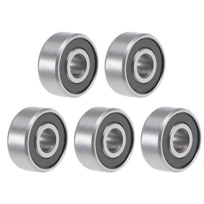 Harfington R2-2RS Deep Groove Ball Bearing 1/8"x3/8"x5/32" Sealed GCr15 Bearings 5pcs