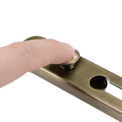 Harfington Uxcell Chain Door Guard Lock Security Safety Latch Lock with Spring Anti-Theft Press Lock Bronze