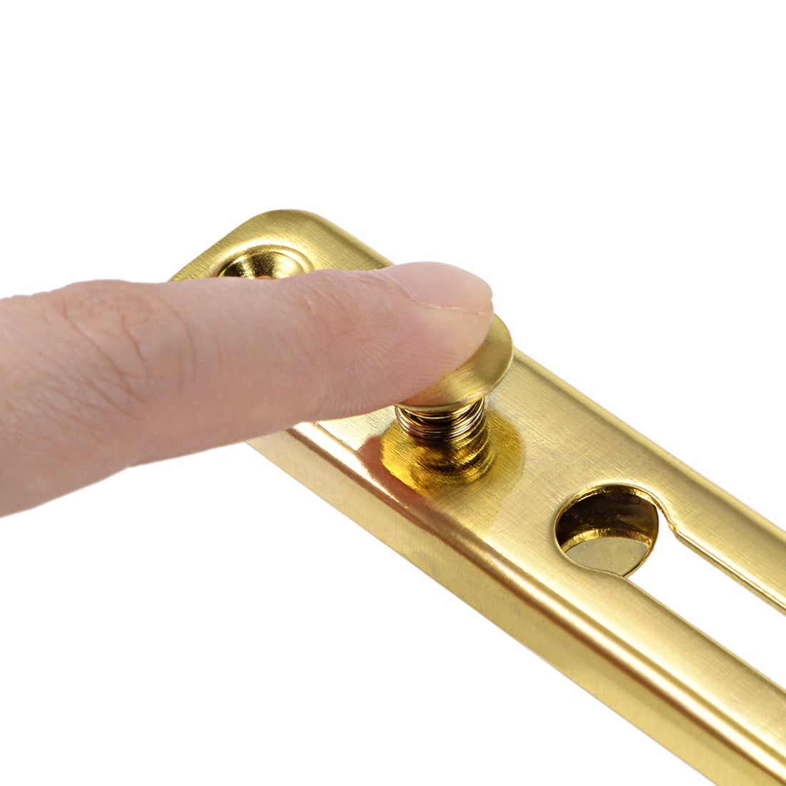 uxcell Uxcell Chain Door Guard Lock Security Safety Latch Lock with Spring Anti-Theft Press Lock Gold